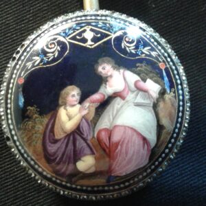 Orologio da tasca settecentesco dopo un intervento di restauro.